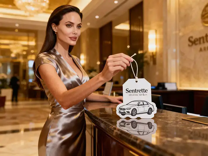 Personalized car air freshener: strengthens brand identity﻿﻿